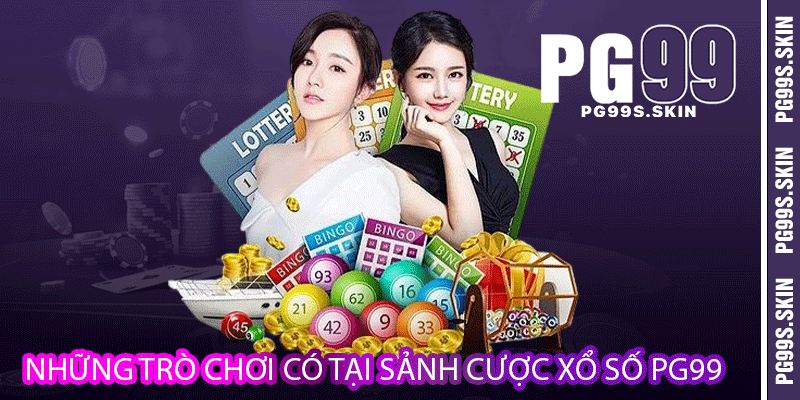 Những trò chơi có tại sảnh cược xổ số PG99